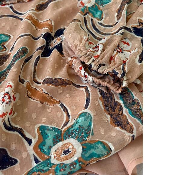 Joie Women's Delicate Blouse - Floral Print, Tie Neck, Size Small - Picture 11 of 11